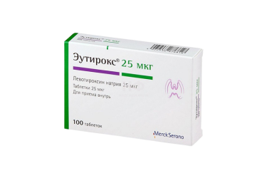 Эутирокс 25мкг табл №100
