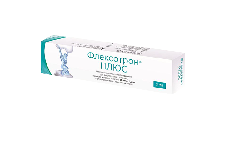 Флексотрон Плюс Имплантат вязкоэласт 20мг/мл в/суст 3мл шпр №1