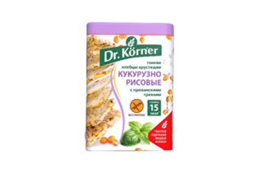 Dr.Korner Хлебцы кукурузно-рисовые с прованскими травами хрустящие 100г