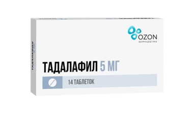 Тадалафил 5мг табл п/пл/о №14