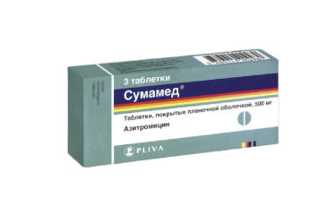 Сумамед 500мг табл п/пл/о №3