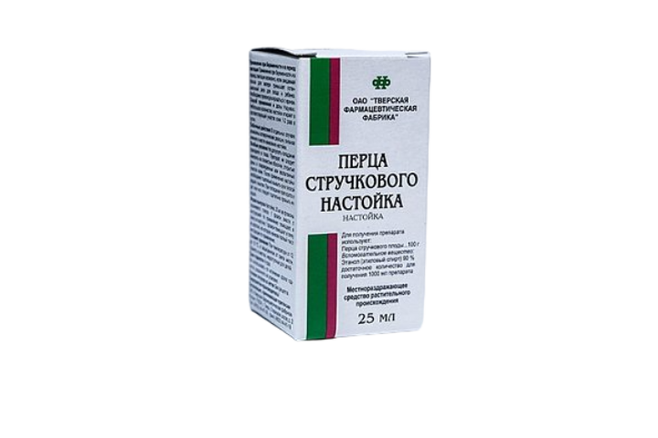 Перца стручкового настойка 25мл инд/уп