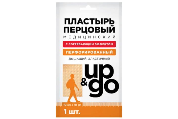 Пластырь перцовый 10х18см перфор 1шт Up&Go