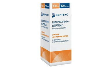 Цитиколин-ВЕРТЕКС 100мг/мл р-р д/пр внутрь 100мл