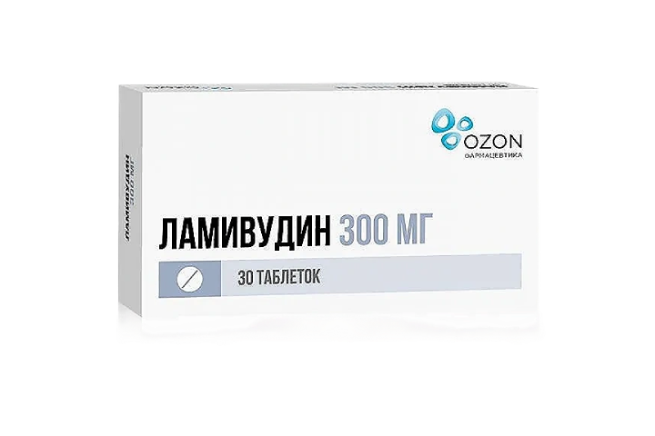 Ламивудин 300мг табл п/пл/о №30