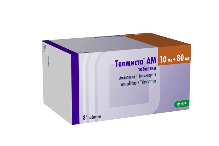 Телмиста АМ 10мг+80мг табл №84
