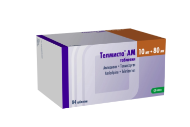 Телмиста АМ 10мг+80мг табл №84