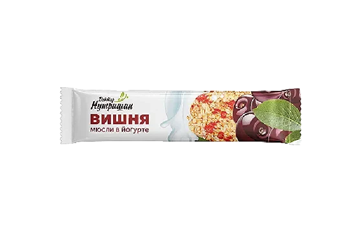 Доктор Нутришин Батончик мюсли вишня в йогурте 30г