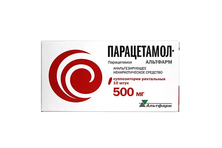 Парацетамол-Альтфарм 500мг супп рект №10