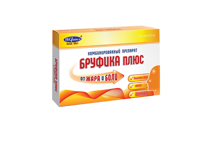 Бруфика Плюс 400мг+325мг табл №10