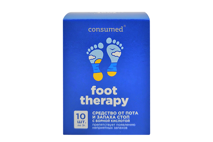 Foot Therapy Средство д/стоп от пота и запаха 3г пак №10 Консумед