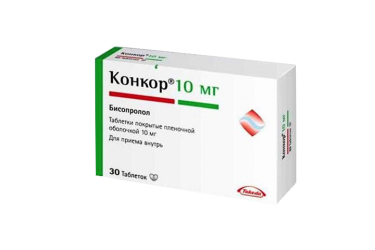 Конкор 10мг табл п/пл/о №30