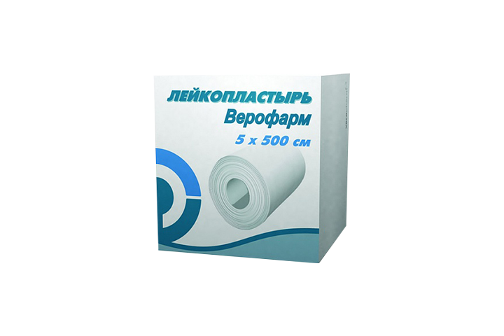 Пластырь Верофарм фиксир 5х500см рулон