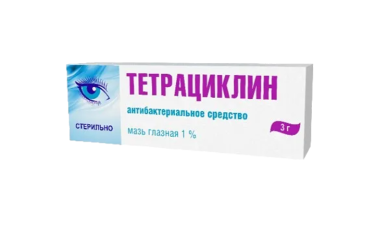 Тетрациклин 1% гл мазь 3г