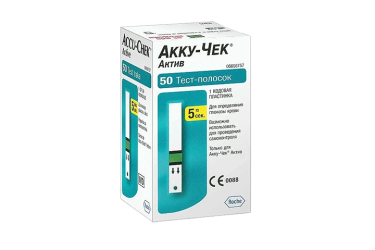 Акку-Чек Актив тест-полоски д/опр глюкозы в крови 2х50шт