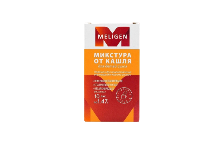 Микстура сухая от кашля д/дет 1,47г пак №10