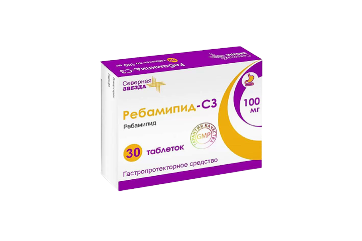 Ребамипид-СЗ 100мг табл п/пл/о №30