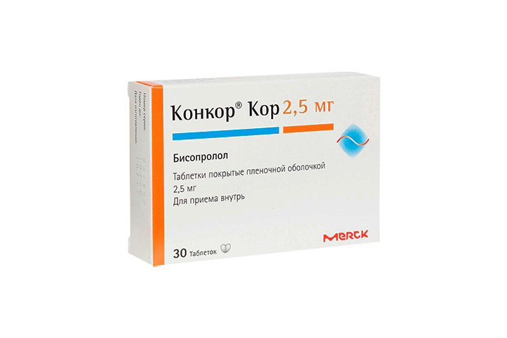 Конкор Кор 2,5мг табл п/пл/о №30