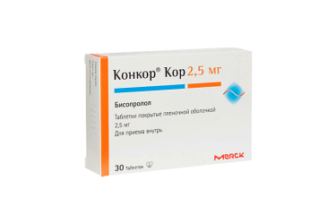 Конкор Кор 2,5мг табл п/пл/о №30
