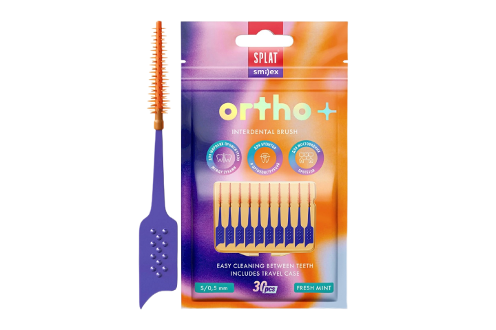Сплат Smilex Ortho+ Ершики межзуб мягкие с эласт/конч р.S 30шт мята