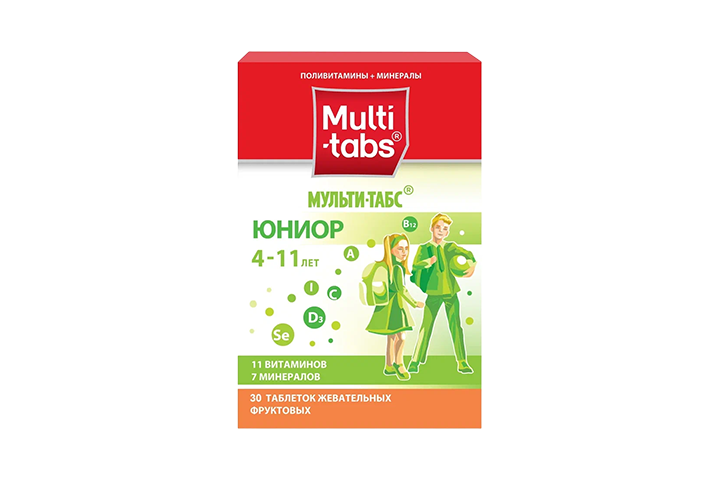 Мульти-табс Юниор жев табл №30 фруктовый