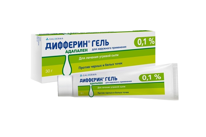 Дифферин 0,1% гель д/нар прим 30г