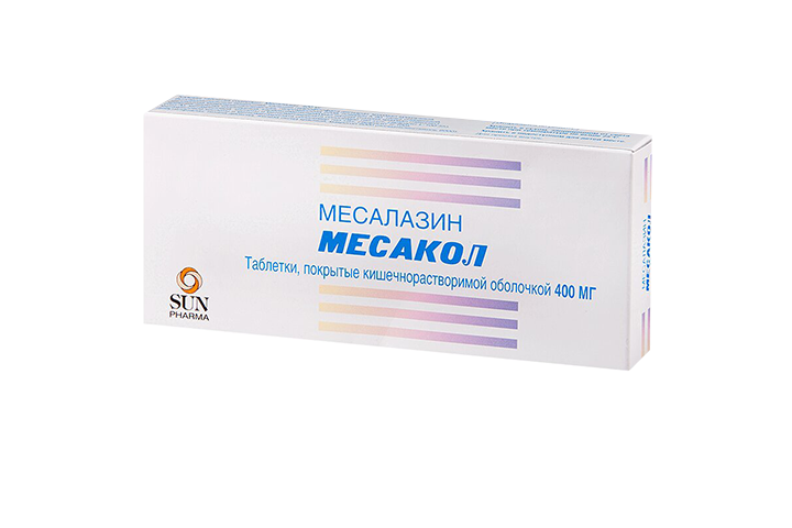 Месакол 400мг табл п/о кш/раств №50