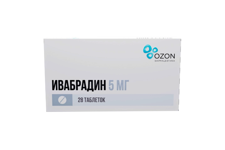 Ивабрадин 5мг табл п/пл/о №28