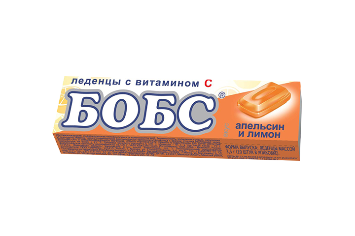 Бобс Леденцы с вит С 35г апельсин/лимон БАД