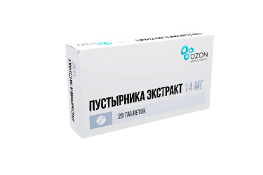 Пустырника экстр 14мг табл №20