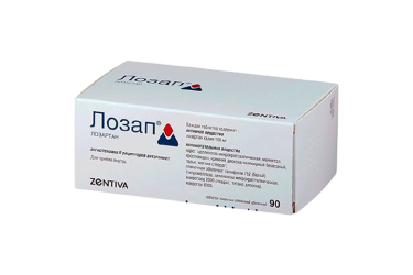 Лозап 100мг табл п/пл/о №90