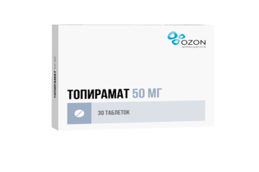 Топирамат 50мг табл п/пл/о №30