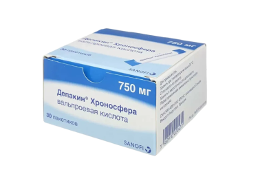 Депакин Хроносфера 750мг гран пролонг пак №30