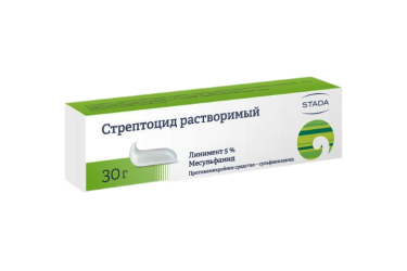 Стрептоцид раств 5% линим 30г