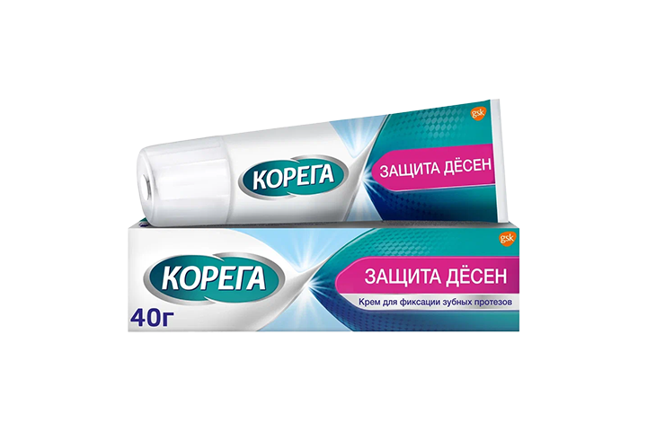 Корега крем д/фикс зубных протезов Защита десен 40г