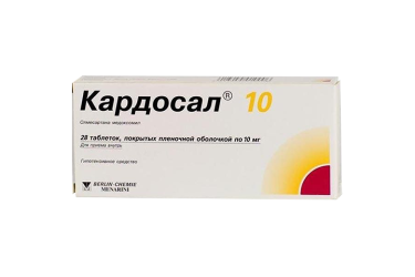 Кардосал 10 10мг табл п/пл/о №28