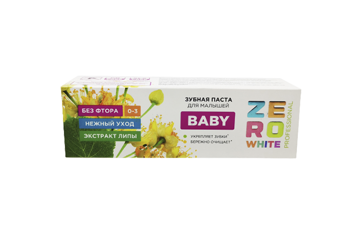 ZeroWhite Baby Зубная паста д/дет 0-3лет 100г липа
