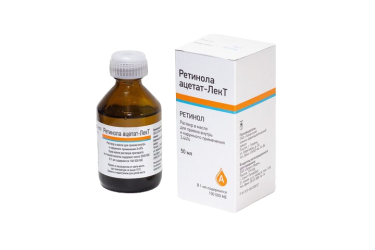 Ретинола ацетат-ЛекТ 3,44% р-р в масл д/пр внутрь и нар/прим 50мл