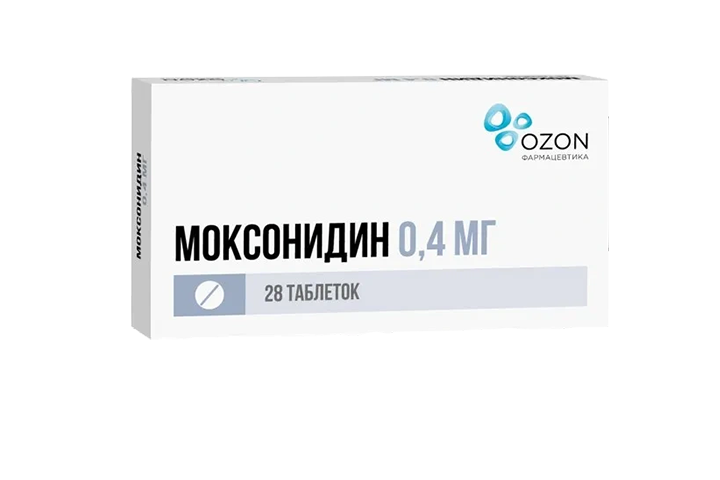 Моксонидин 0,4мг табл п/пл/о №28
