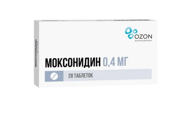 Моксонидин 0,4мг табл п/пл/о №28
