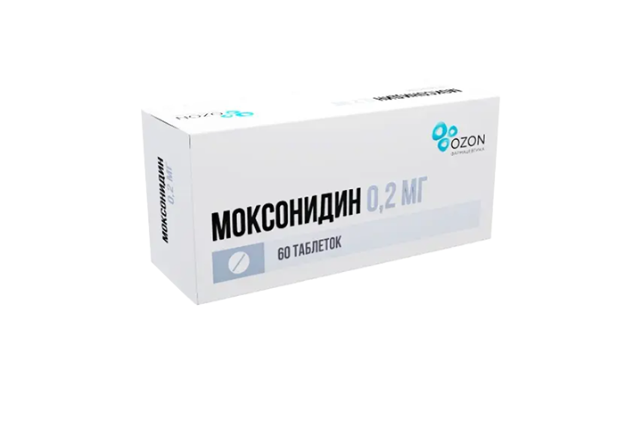 Моксонидин 0,2мг табл п/пл/о №60