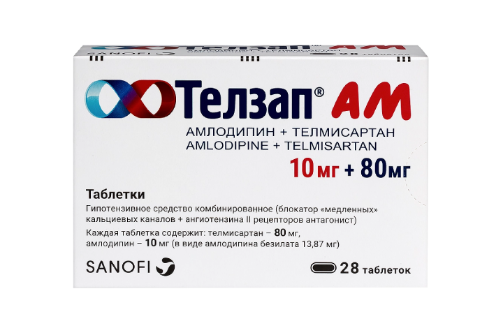 Телзап АМ 10мг+80мг табл №28