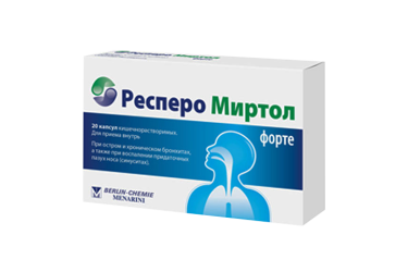 Респеро Миртол форте 300мг капс кш/раств №20