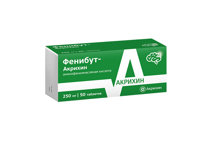 Фенибут-Акрихин 250мг табл №50