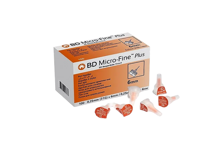 Игла BD Micro-Fine Plus д/инсулин инжект 0,25х6мм 31G 100шт