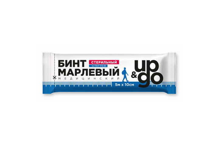 Бинт стер 5х10см инд/уп Up&Go