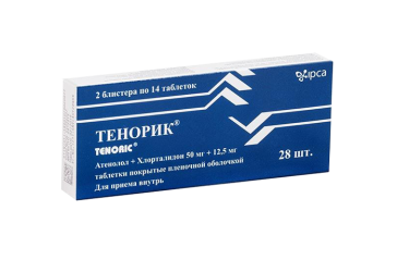 Тенорик 50/12,5мг табл п/пл/о №28