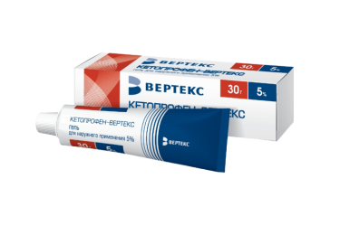 Кетопрофен-ВЕРТЕКС 5% гель д/нар прим 30г