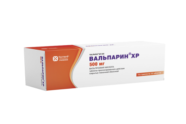 Вальпарин ХР 500мг табл п/пл/о пролонг №100