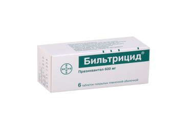 Бильтрицид 600мг табл п/пл/о №6